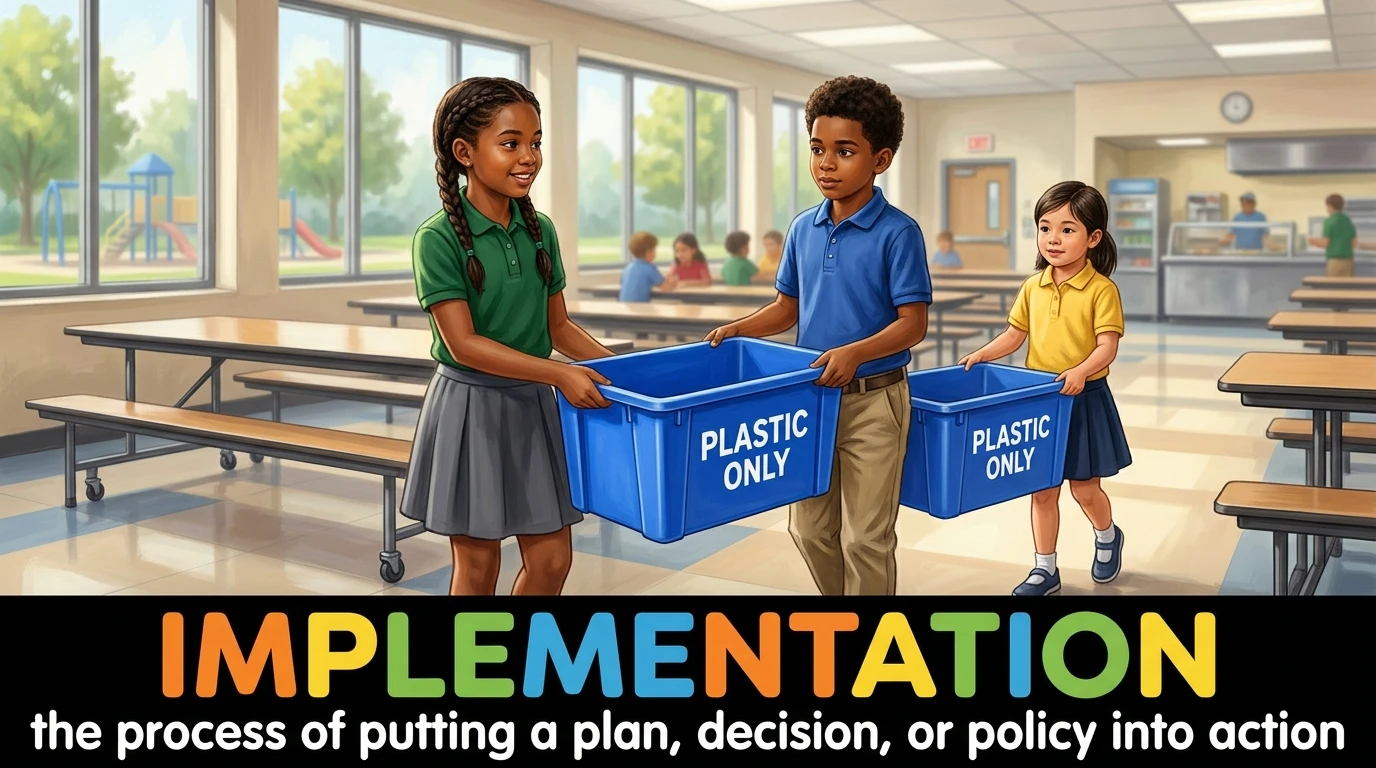 English Illustration for implementation